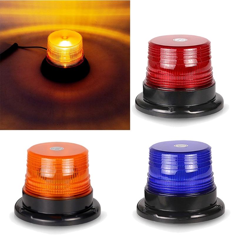 Warning Flashing Beacon Emergency Indication LED Lamp Car Rotating Traffice Safety Light Magnet Ceiling Box Flash Strobe