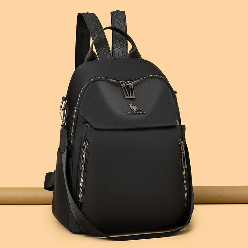 Nylon Backpack Women's Commuter Dual-Purpose Shoulder Bag Large Capacity Travel Backpack