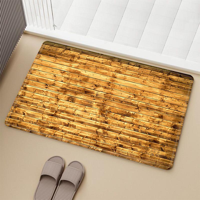 House Entrance Mats Wooden Planks Living Room Rugs Prayer Rugs Feet Kitchen Bathroom Door Mats