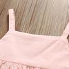 Infant Baby Girls Kids Straps Ruffle Tops T Shirt+Pants+Headband Outfits Set