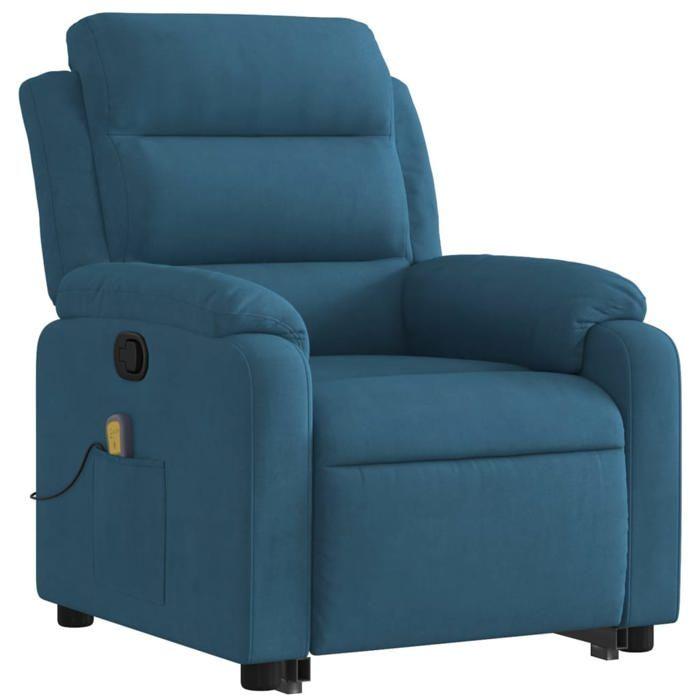 VidaXL Fauteuil de Massage Inclinable, Chaise de Relaxation avec Dossier, Siège avec Accoudoirs, Fauteuil TV de Salon, 3205113