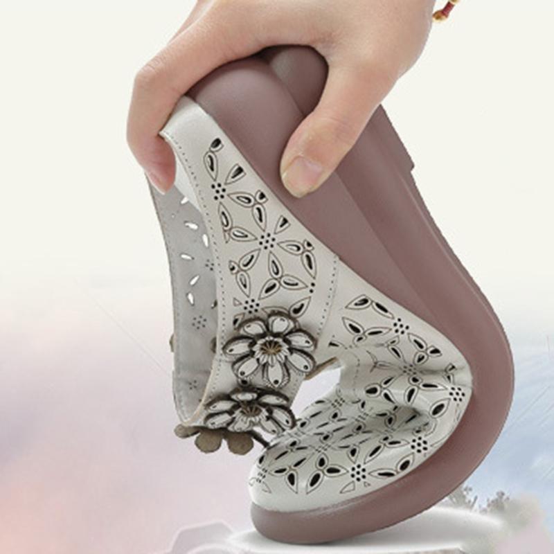 Pantofi cu platformă de vară pentru femei Sandale cu slip-uri Sandale din piele naturală Sandale respirabile Pantofi de femeie Pantofi 2024 Moale și confortabil