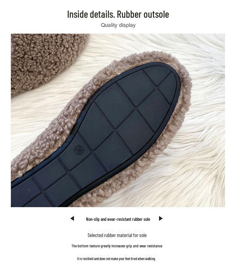 Women's Furry Velvet Lamb Wool Loafers - Autumn/Winter Large Size (41-43)