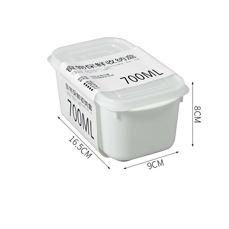 Kitchen Storage Box Refrigerator Food Storage Box White Containers Fresh Box Containers Kitchen Storage Food Sealed Box Kitchen Organizer