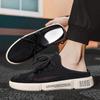 Trendy Breathable Antimicrobial Men's Mesh Shoes 2025 Summer Slip-On Backless Canvas Slide Sandals