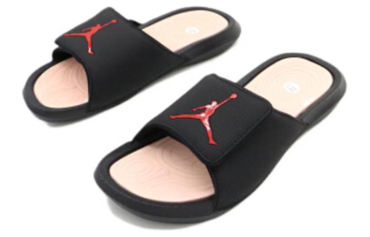 Air Jordan Hydro 6 Black University Red Sunset Tint 'Black Red' 881473-005