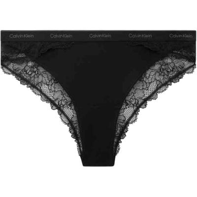 Modern Attraction Lace Mid-Rise Underwear Women Underwear Space-Black QF7979AD-UB1