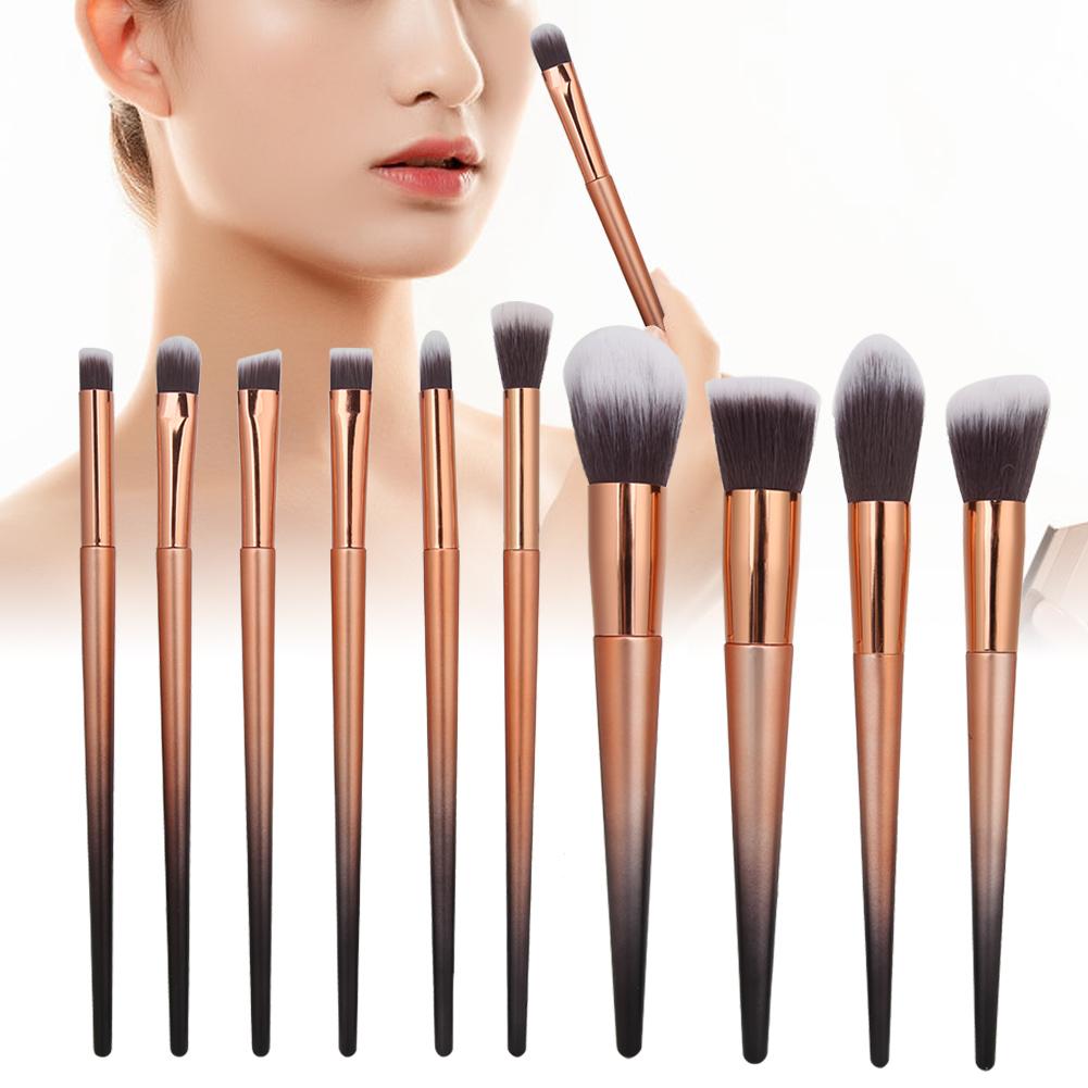 10pcs Makeup Brushes Set Face Blush Powder Eyeshadow Lip Brush Buty Tool