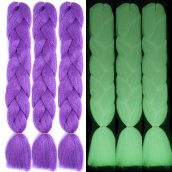 Glowing Braid Shining In The Darkness Prop High Anti-slip Smooth Realistic Decorative Role Play Temperature Silk Fluorescent