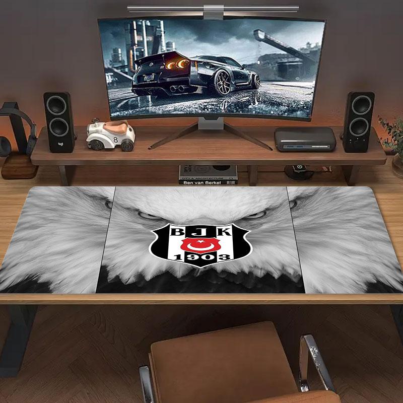 Besiktas Gymnastics Club Large Size Mouse Pad Large Gaming Table Cushion Non-slip Laptop Tablet Big Mousepad XXL Mat Mini PC Playmat With Lock Edge