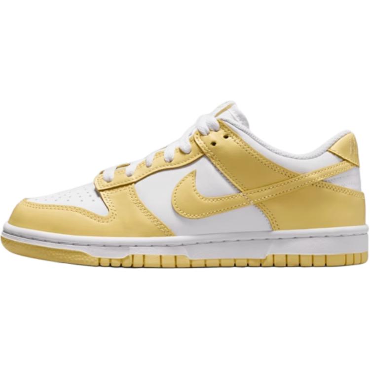 Nike Dunk Fashion Comfortable Durable Low-Top Kids Skate Shoes Kids Skate Shoes Yellow FB9109-126