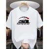 Europäische Größen Herren T-Shirt - Schwarz Premium Speed Print Sommer T-Shirt, Regular Fit, Vielseitiges Mode Top für den täglichen Gebrauch und Urlaubsgeschenke