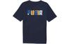 T Shirts Men's Navy Blue Crew Neck Moderate Straight Fit 682153-14