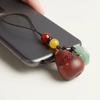 Cartoon Pear Key Chain Handmade Rope Wood Phone Chain Charm Chinese Style Key Ring  Car Key Chain