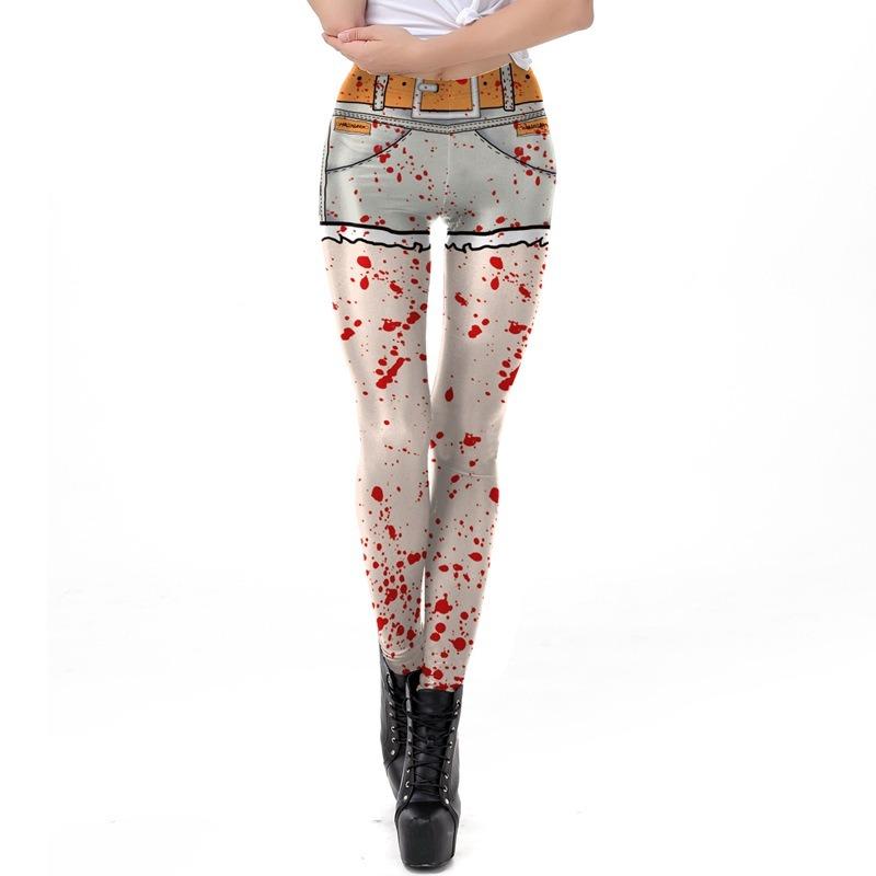 New Halloween Costumes Hot-selling Women's Tight Nine-point Leggings 1