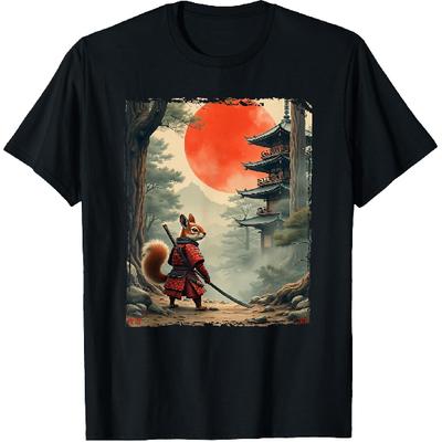 Samurai Squirrel | Japanese Vintage Art, Squirrel T-Shirt