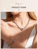 Collier ras-du-cou Choker en Acier Inoxydable avec Fermoir Cœur pour Femmes Hommes Chaîne Maillons Cubains Épais Punk Hip Hop Bijoux Cadeau