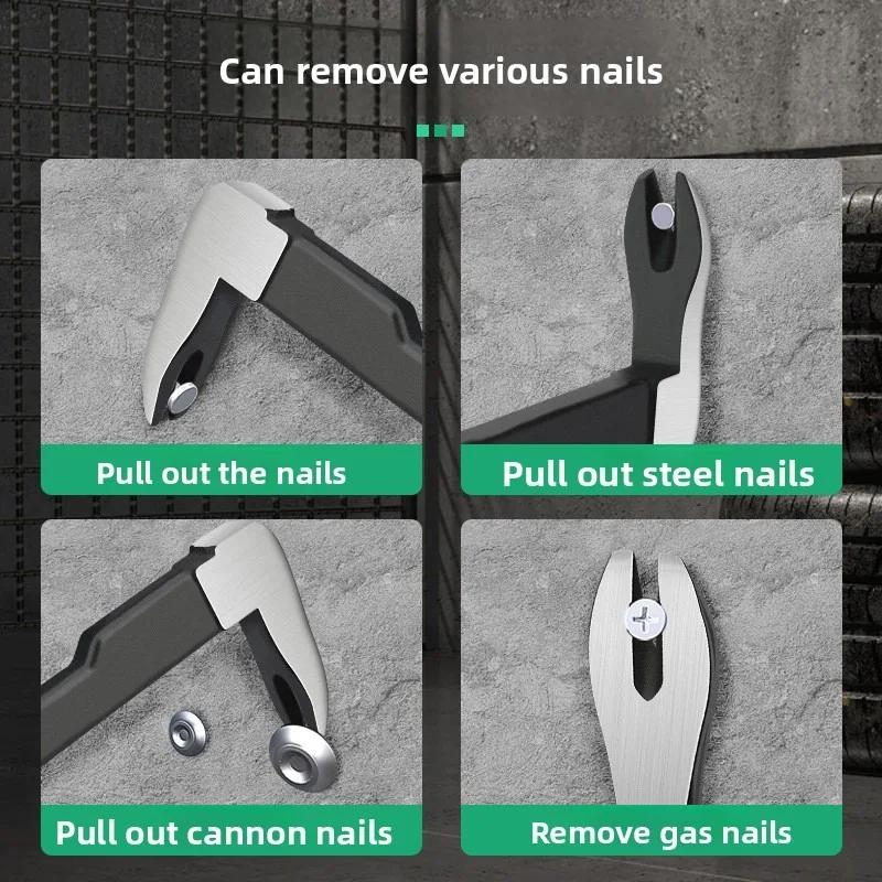 Nail Puller Cats Paw Nail Remover Multifunctional Crowbar Tool Steel Nail Extractor for Home Woodworking Tools
