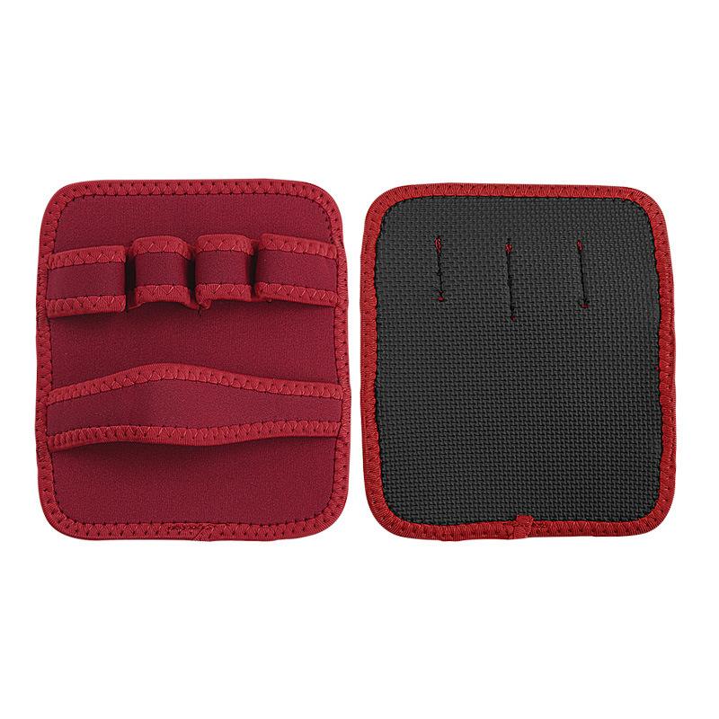 Square Four-finger Gloves Weightlifting Fitness Pull-up Anti-skid Anti-cocoon Horizontal Bar Palm Guard Auxiliary Gloves