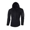 Men's Jacquard Patchwork Zipper Hoodie - Round Neck, Long Sleeve, European American Style