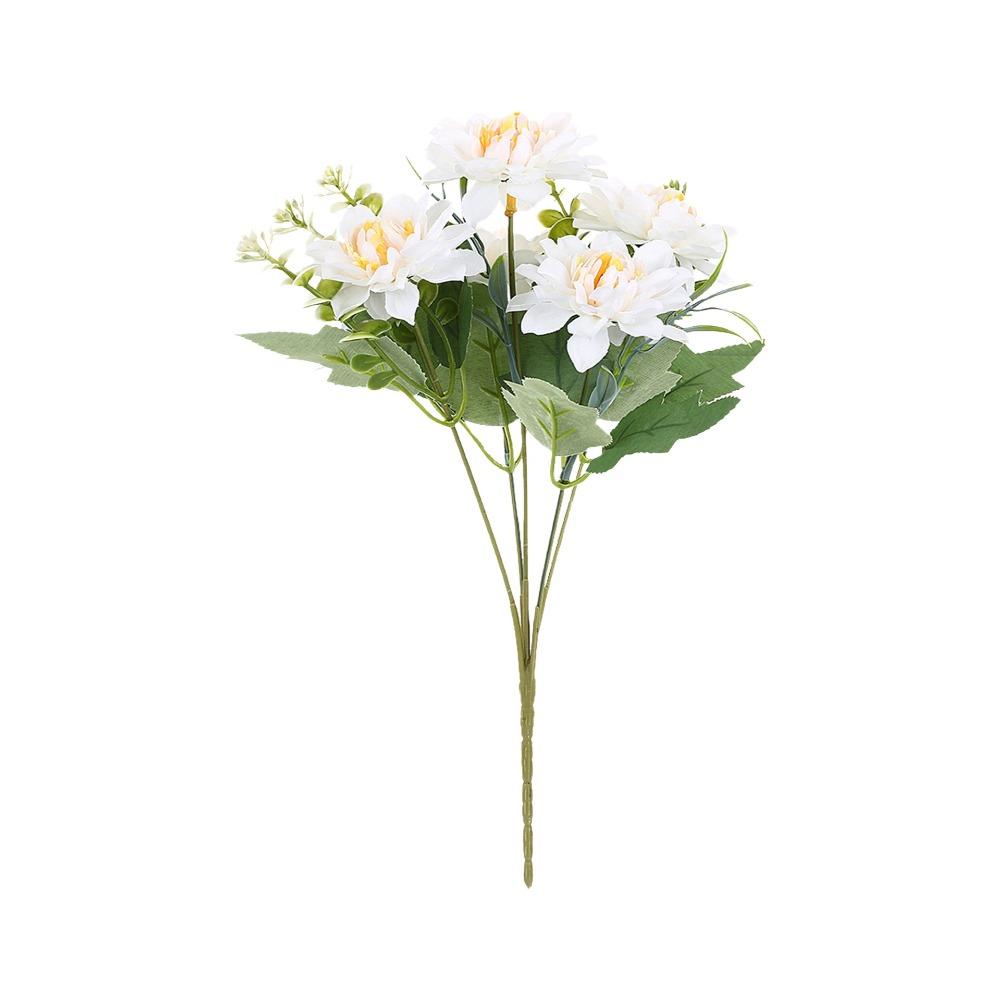 Lifelike 5 Flowers/Bundle Artificial Flowers Real Touch Floral Arrangements Silk Flowers with Stems Fake Peony Wedding
