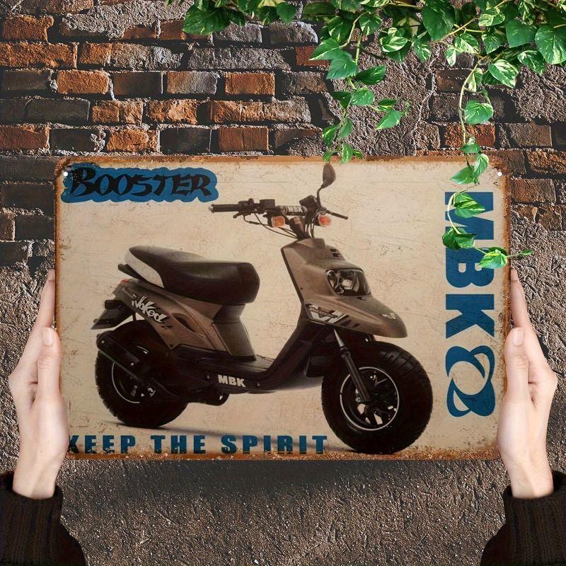 Retro Tin Motorcycle Wall Art for Cafe Bar Garage Decor