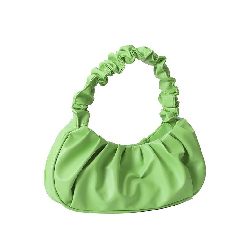 Pleated Bag Women's Spring and Summer New Style Small Fresh Fashion Handbag Niche Large Capacity Shoulder Bag Cloud Bag