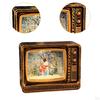 Lantern with Music Box, Snow Globe Ornament, Original , Light-Up TV Effect, Festive And