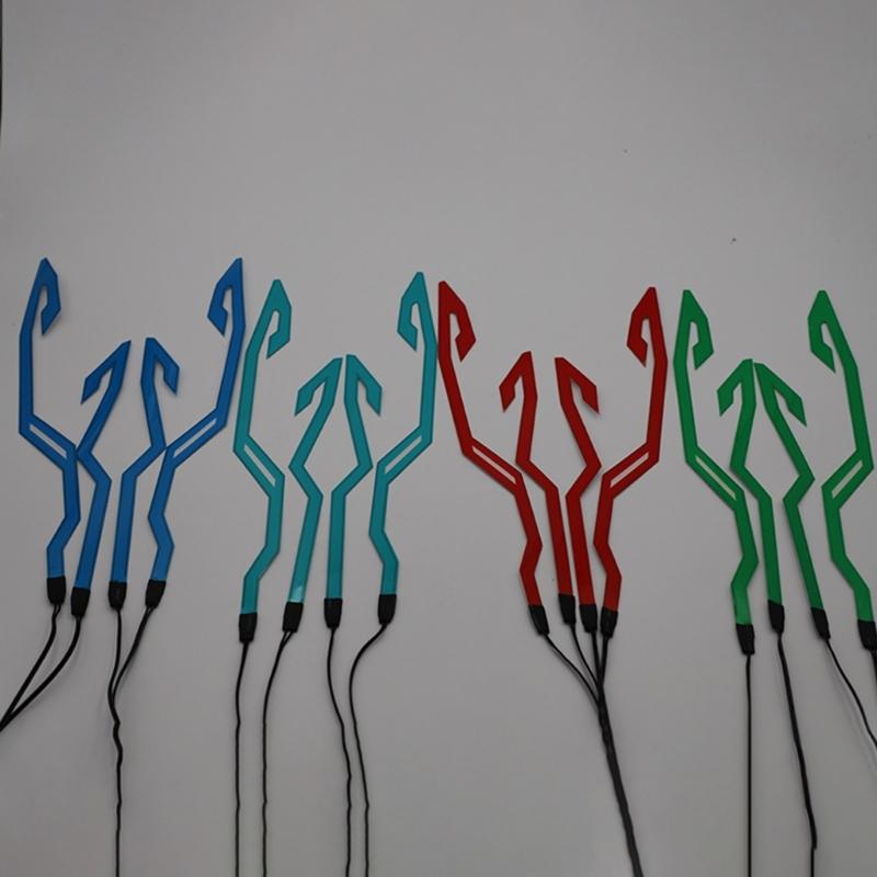 Helma Svítící Samolepka Studené Světlo Mod Kit Světlo na Motocyklovou Helmu Signál pro Jízdu