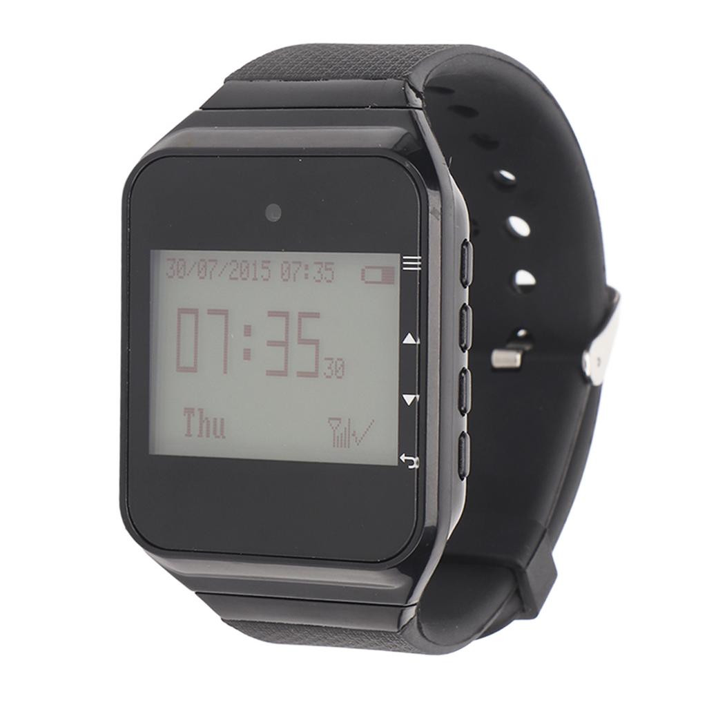 Watch Pager 20 Call Buttons LCD Display Rechargeable Wireless Watch Calling System Caregiver Pager