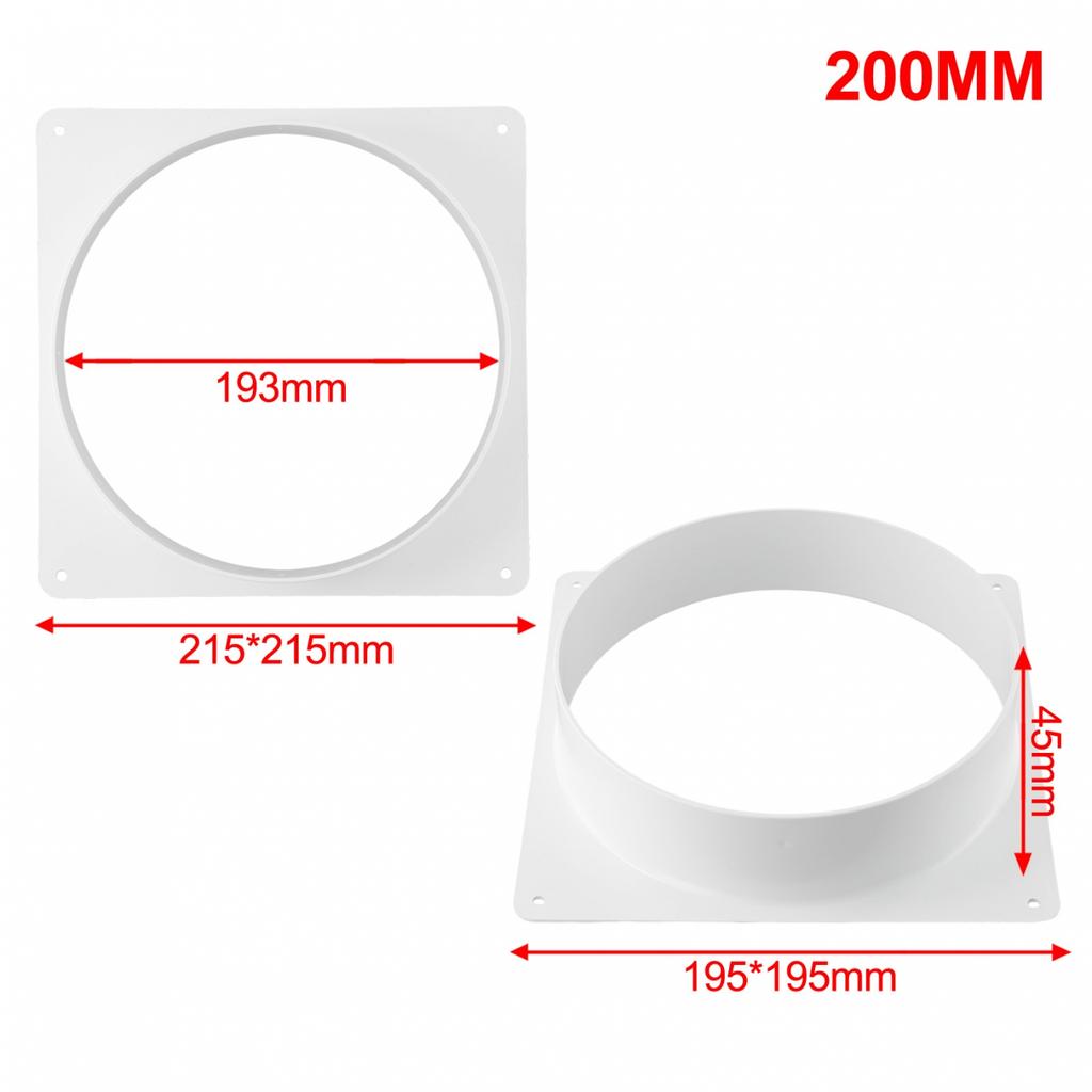 Connector Flange Ducting Tools Straight Ventilation Pipe