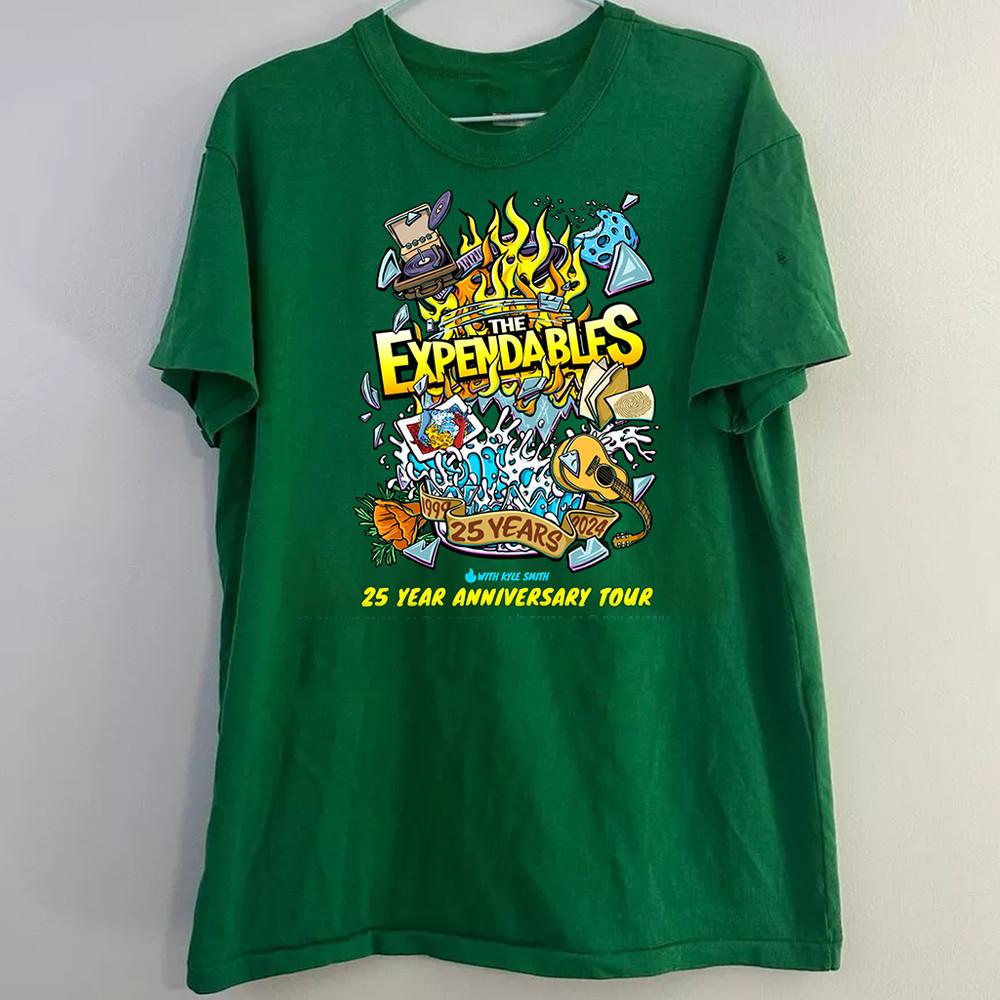 25 Year Anniversary Tour The Expendables America Band T Shirt  Unisex T-Shirt XXXL