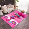 Trolls World Tour Celebration Customize Your Name Carpet Perfect for Study Room Outdoor Dining Room Playrooms Anti-slip Rug Office Home Decor