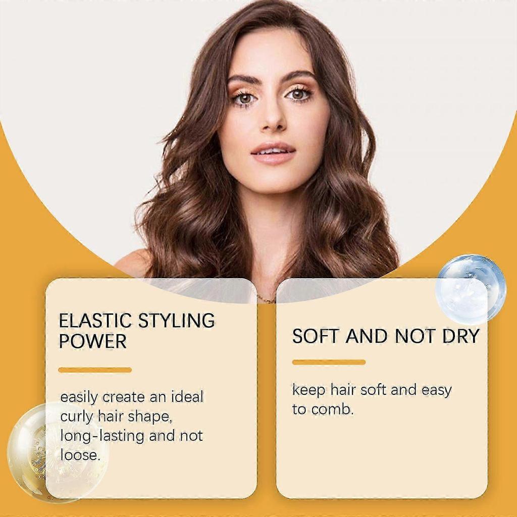 New Honey Curl Custard, Moisturizing and Setting Hair Cream For Female, Curl Defining Cream for Curly and Wavy Hair, 114g