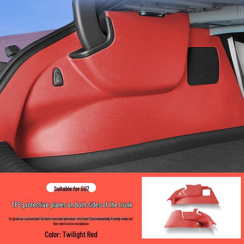 Xiaomi SU7 Trunk Side Protector TPE Mat - Car Interior Decorative Accessory SU7