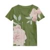 2024 European Summer Fashion: Floral Mesh V-Neck Slim Fit Short-Sleeve Top