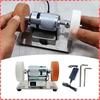 Multifunction Mini Belt Sander Speed Adjustable Electric Belt Grinder Portable DIY Making Sharpening Power Tool