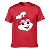 Unisexs Cotton Tshirt With Jollibee Print Casual Crew Neck Short Sleeve Tee For Daily Wear