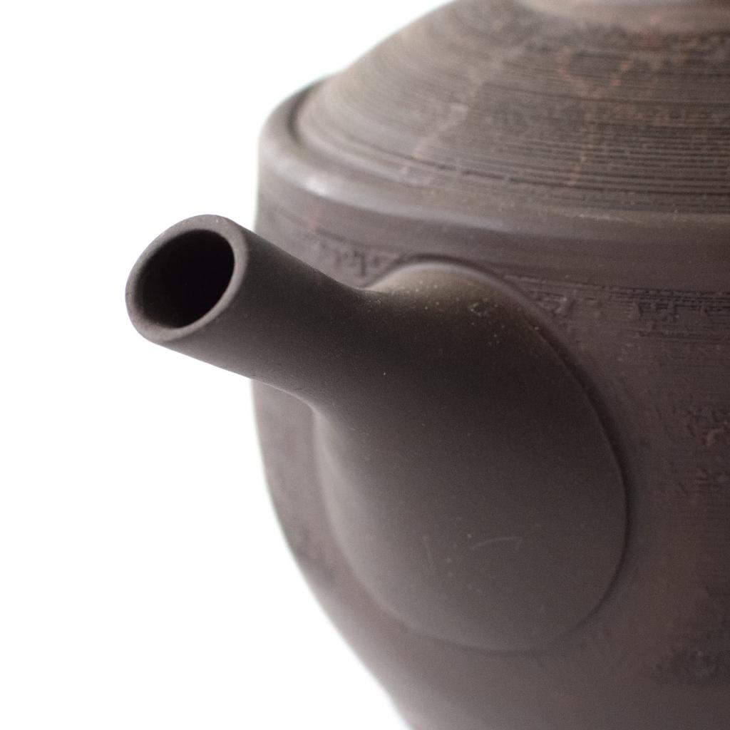 Tokoname-Keramik Tokocralabo Tokoname-Keramik Tamamitsu-Ofen Teekanne mit Keramik-Sieb Tee Tee Kiefernrinde und Algen Grün Japanisch Hergestellt in 266349