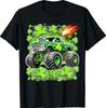 St Patricks Day Boys Lucky Monster Truck T-Shirt