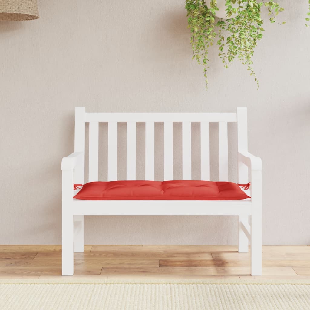 Garden Bench Cushion Red 110x50x7 cm Oxford Fabric