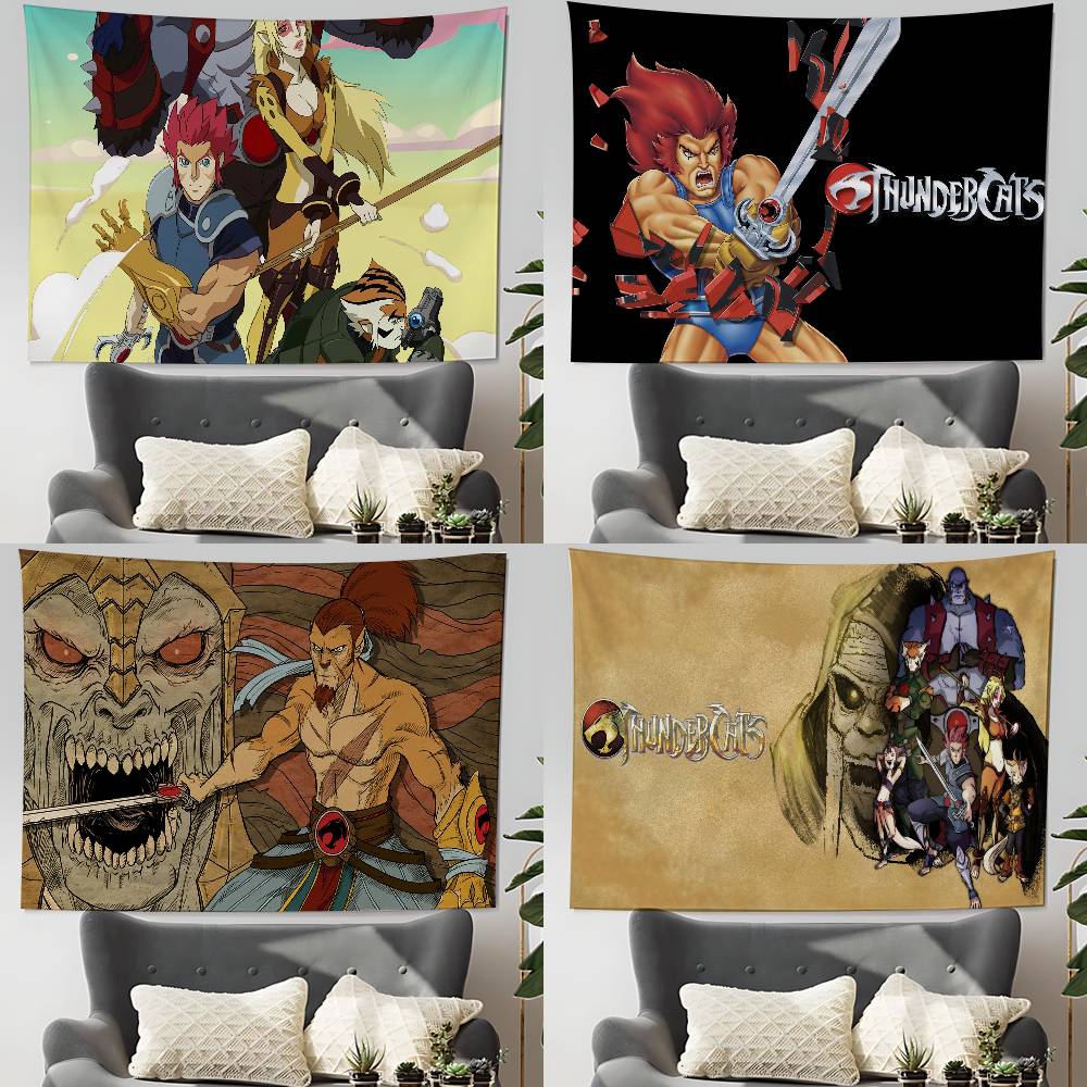 Hallway TThundercats Tapestry Wall Hanging Tapestry Art Deco Blanket Curtain Hanging At Home Bedroom Living Room Decor