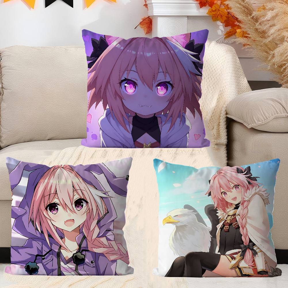 Anime Fate Apocrypha Astolfo Pillow Gifts Home Office Furnishings Bedroom Sofa Car Cushion Cover Case 45x45cm