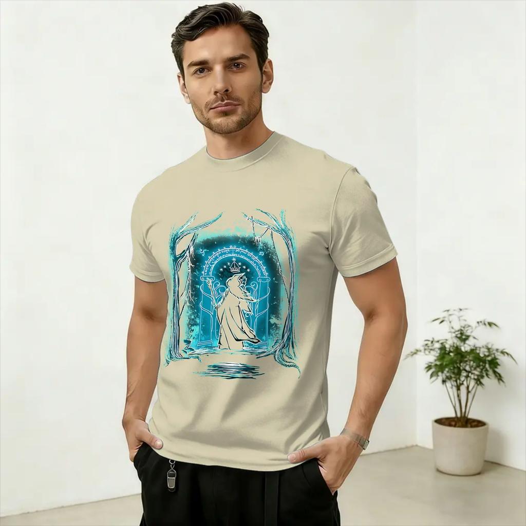 Unisexs TShirts SAURON Art Casual 100 Cotton Tee Shirt Short Sleeve T Shirt Round Collar Clothing Graphic