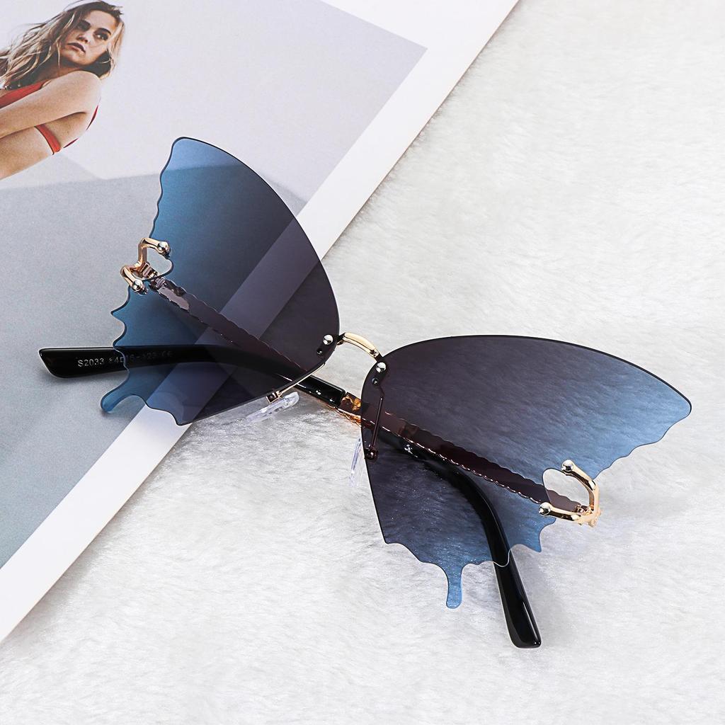 Dekorace Brýle Kovové Ochrana proti UV Motýlí Sluneční Brýle Retro Sluneční Brýle Bezrámové Sluneční Brýle