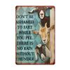 Funny Bathroom Goat Sign Heavy Duty Iron Metal Tin Sign Farm Home Restroom Decor