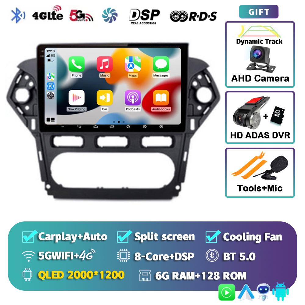 Android 14 Carplay For Ford Mondeo 4 2010 2011 2012 213 2014 Car Radio Multimedia Video Player Navigation Stereo GPS 2din Audio