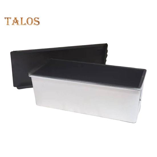 Moule à pain grillé avec couvercle Revêtement antiadhésif Récipient à pain en alliage d'aluminium pour une cuisson saine Sandwich Toast Four Ustensiles de cuisson