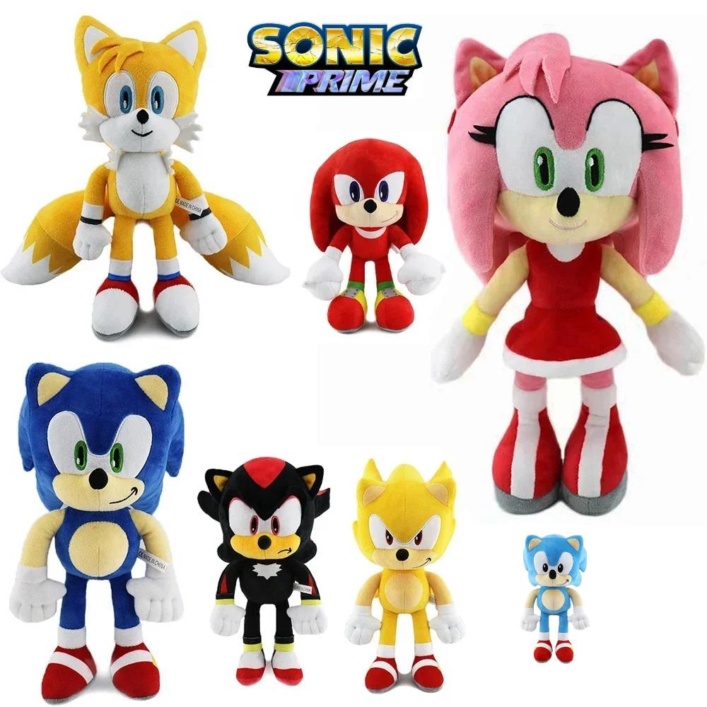 - New Machine Metal Sonic Plush Toy Doll children's toy doll 30cm soft plush toy high quality with knuckles and birthday Gift