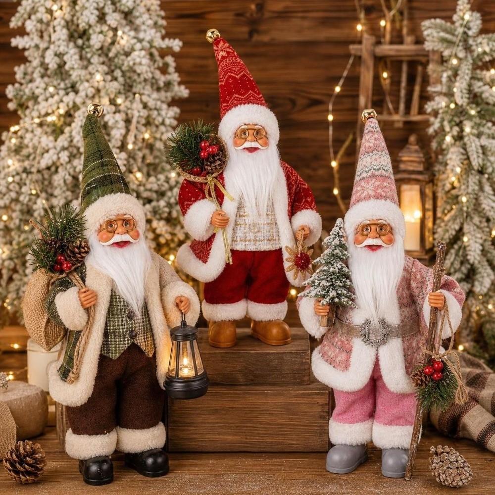 40cm Christmas Santa Doll Window Display Decor Christmas Figurine Christmas Home Decor
